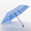 Plus petit parapluie de voyage plié avec poignée plate